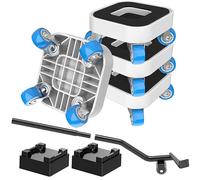 NIUXX Ruedas para Mover Muebles, Juego para Mover Muebles Pesados, con Ruedas Giratorias de 360 Grados, Fácil de Mover, Adecuado para Varios Tipos de Muebles, Capacidad Máxima de Carga de 350 kg