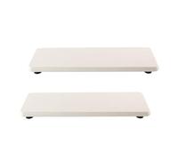 NiuYichee, 2 bandejas de tocador para lavabo de baño, posavasos de tierra de diatomeas, piedra absorbente para jabón de cocina y de manos, plantas y botellas de cosméticos en el hogar moderno, 22 x 8