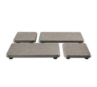 NiuYichee - Juego de 4 jaboneras de diatomita, absorben el Agua, Posavasos de Tierra de diatomeas, Soporte para jabón de Manos, Bandeja de Piedra Absorbente de Agua Utilizada para Plantas y artículos