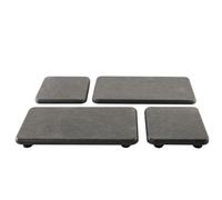 NiuYichee Juego de 4 Posavasos de diatomita absorbentes de Agua, jabonera de Cocina de Tierra de diatomeas, bandejas de baño, Piedra Absorbente de Agua Utilizada para jabones de Manos, Plantas y