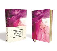 NIV, Artisan Collection Bible, Cloth over Board, Pink, Art Gilded Edges, Red Letter Edition, Comfort Print