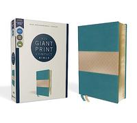 Niv, Giant Print Compact Bible, Leathersoft, Teal, Red Letter Edition, Comfort Print