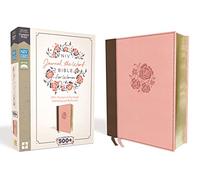 NIV, Journal the Word Bible for Women, Leathersoft, Pink, Red Letter Edition, Comfort Print: 500+ Prompts to Encourage Journaling and Reflection