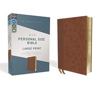Biblia NIV tamaño personal - Letra grande - Leathersoft marrón - Edición Red Letter (Comfort Print)