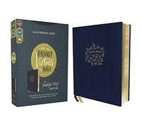NIV Radiant Virtues Bible: New International Version, Navy Leathersoft: A Beautiful Word Collection, Red Letter, Comfort Print
