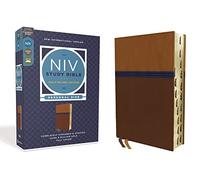 NIV Study Bible, Fully Revised Edition, Personal Size, Leathersoft, Brown/Blue, Red Letter, Thumb Indexed, Comfort Print: New International Version, ... Red Letter, Thumb Indexed, Comfort Print