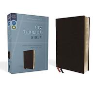 NIV, Thinline Bible, Bonded Leather, Black, Red Letter Edition [Idioma Inglés]