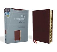 NIV, Thinline Bible, Bonded Leather, Burgundy, Indexed, Red Letter Edition [Idioma Inglés]