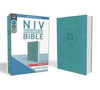 NIV, Value Thinline Bible, Large Print, Imitation Leather, Blue [Idioma Inglés]