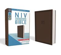NIV, Value Thinline Bible, Large Print, Imitation Leather, Brown [Idioma Inglés]