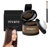 Nivaro Polvo Capilar, Nivaro Polvo Densificador Instantáneo, Hairline Powder for Women & Men, Instantly Conceals Hair Loss Long-Lasting Effect with Mirror (06#)