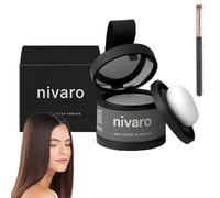 Nivaro Polvo Capilar, Nivaro Polvo Densificador Instantáneo, Hairline Powder for Women & Men, Instantly Conceals Hair Loss Long-Lasting Effect with Mirror (02#)