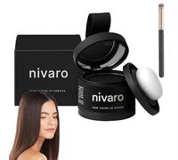 Nivaro Polvo Capilar, Nivaro Polvo Densificador Instantáneo, Hairline Powder for Women & Men, Instantly Conceals Hair Loss Long-Lasting Effect with Mirror (04#)