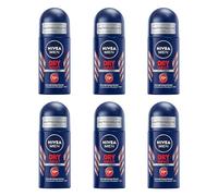 Nivea - 6 x desodorante cuerpo men dry impact plus deo roll on oferta de stock hombre