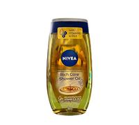 NIVEA Aceite de ducha nutritivo (1 x 200 ml), Gel de ducha cuidado nutritivo Vitamina E y aceites naturales, Gel de lavado corporal, sensación de piel nutrida y radiante de salud, todo tipo de piel
