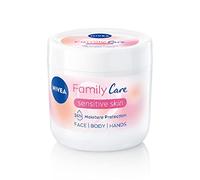 NIVEA Almendra, Family Care Sensitive Hidratante, Crema corporal para piel seca, cuidado hidratante para pieles sensibles con aceite de almendras natural, adecuado para toda la familia, 450 ml (1
