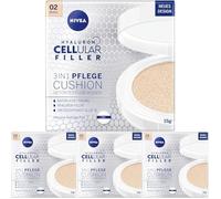 NIVEA Almohada 3 en 1 antiedad para tonificación e hidratación natural, para pieles medianas, 15 ml (Paquete de 4)