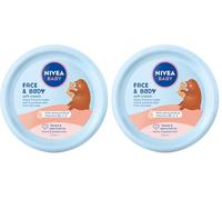 NIVEA BABY Crema de cuidado facial y corporal 200 ml (Paquete de 2)