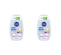 NIVEA Baby Good Night Bad & Champú, champú suave para bebés y gel de ducha con aceite de almendras, vitamina E, B5 y C, champú calmante para bebés con fórmula hipoalergénica y pH agradable para la