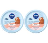 NIVEA Baby Soft Crema de cuidado vegana e hipoalergénica para la piel protege y fortalece, crema hidratante para bebés con aceite de almendras y vitaminas, sin microplásticos ni parabenos (200 ml)