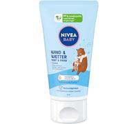 NIVEA Baby Wind & Wetter Creme 50 ml | Crema para bebé con aceite de almendras y manteca de karité, protege la piel del viento y el frío