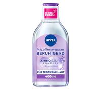 NIVEA Agua micelar calmante, agua de limpieza micelar para pieles sensibles, tónico facial sin perfume con dexpantenol y complejo de aminoácidos, limpieza facial hidratante (400 ml)