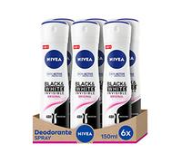 NIVEA Black & White Original Desodorante Spray, 6 envases de 150 ML