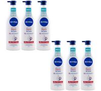 Nivea Body Loción Repair & Cuidado 72h Humedad 6 X 250ml Muy Piel Seca