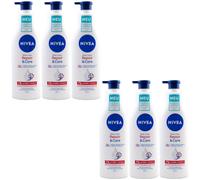 Nivea Body Loción Repair & Cuidado 72h Humedad 6 X 250ml Muy Piel Seca