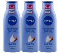 Nivea Body Loción Verwöhnende Suave Milk 5in1 Fórmula 3 X 400ml Con Shea Butter