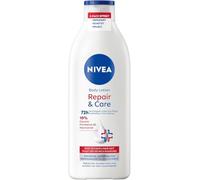 NIVEA Body Lotion Repair & Care, crema corporal para piel muy seca y alivio de la tensión, loción corporal con glicerina, niacinamida y provitamina B5 (400 ml) (Paquete de 2)