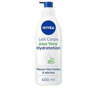 NIVEA Body Milk Aloe Vera Hydration 72h (1 x 400 ml) - Leche hidratante con ácido hialurónico puro - Crema corporal hidratante refrescante para piel normal a seca