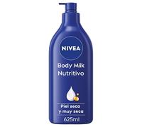 NIVEA Leche Corporal Nutritiva – Aceite de almendras, ácido hialurónico, hidrata 72 h – 625 ml