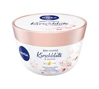 NIVEA Body Soufflé Flor de Cerezo y Aceite de Jojoba (200 ml), Cuidado Corporal para Hidratación 24h, Loción para Pieles Secas y Muy Secas