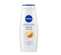 NIVEA Care & Orange Foam Bath 650 ml Refresshing Bubble Bath with Citrus Scent, Gentle Cleansing Formula, Everyday Bath Care for Adults and Family Use, Botella de tamaño grande