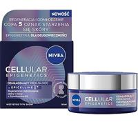 NIVEA Cellular Epigenetics Crema de noche rejuvenecedora, Epicelline®, ácido hialurónico puro, recuperación nocturna, reducción de arrugas, 50 ml