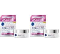 NIVEA Cellular Expert Filler - Crema de día antiedad muy eficaz SPF 15, cuidado facial extra reafirmante con efecto de relleno, crema de día con ácido hialurónico y protección solar (50 ml)