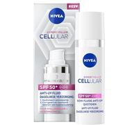 NIVEA Cellular Expert Filler Cuidado Fluido UV Diario SPF 50+ (1x 30 ml) - Cuidado facial enriquecido con ácido hialurónico puro y licochalcone A - Fluido antienvejecimiento hidratante