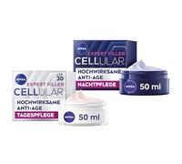 NIVEA Cellular Expert Filler - Juego de cuidado de día y cuidado de noche antiedad, cuidado facial extra reafirmante, cuidado de la piel con ácido hialurónico (50 ml)