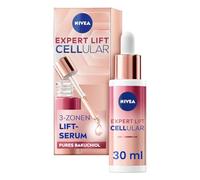 NIVEA Sérum antiedad, suero ligero para un efecto lift en la cara, cuello y escote, serum facial reafirmante con bakuchiol, Cellular Expert Lift 3 zonas, suero lift (30 ml)