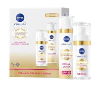 NIVEA Cellular LUMINOUS 630 Pack Antimanchas Tratamiento Avanzado, set de regalo con sérum facial (1 x 30 ml) y crema de día (1 x 40 ml) para una piel uniforme y luminosa