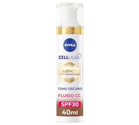 NIVEA Luminous 630 Antimanchas Fluido CC SPF30 3-EN-1 (1 x 40 ml), CC cream con triple acción, protector solar facial con color, tono oscuro