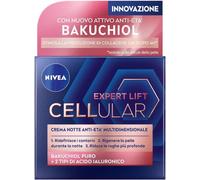 NIVEA CELLULAR EXPERT LIFT Crema Noche Anti-edad Multidimensional 50 ml, Crema Facial Noche con Bakuchiol Puro y 2 Tipos de Ácido Hialurónico, Crema antiarrugas para la noche