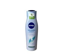 Nivea Champú para el cabello, 250 ml, sensación de volumen para cabello fino enriquecido con extracto de bambú estimulante para el crecimiento que da elasticidad al cabello con aceite de macadamia y
