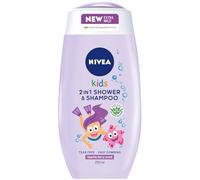 Nivea Champú y gel de ducha 2 en 1 para niños con centelleo de bayas, para niñas, 250 ml, paquete de 1