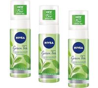 NIVEA Cleansing Face Mousse Green Tea, 150 ml (paquete de 2) Enriquecido con extracto de té verde orgánico, tiene propiedades antioxidantes, antisépticas y rejuvenecedoras, reduce la grasa y la piel