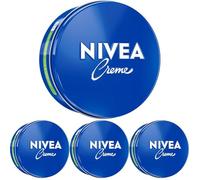 NIVEA Crema de cuidado universal, crema hidratante clásica para todos los tipos de piel, cuidado de la piel rico con Eucerit relacionado con la piel (250 ml) (Paquete de 4)