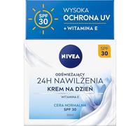 NIVEA Crema de día hidratante 24H, vitamina E, extracto de nenúfare, protección UV SPF 30-50 ml