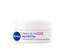 NIVEA Crema de Día Nutritiva - Crema Facial Hidratante - Hidratanta y Previene las Manchas - Protección Solar PF30 - Aceite de Almendra y Extracto de Magnolia Natural - Piel Seca y Sensible - 50 ml