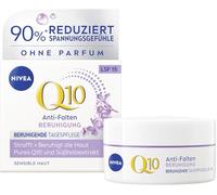 NIVEA Crema de día Q10, sin perfume, con SPF 15, cuidado facial reafirmante con extracto de regaliz para pieles sensibles, Q10 antiarrugas, cuidado de día calmante (50 ml)